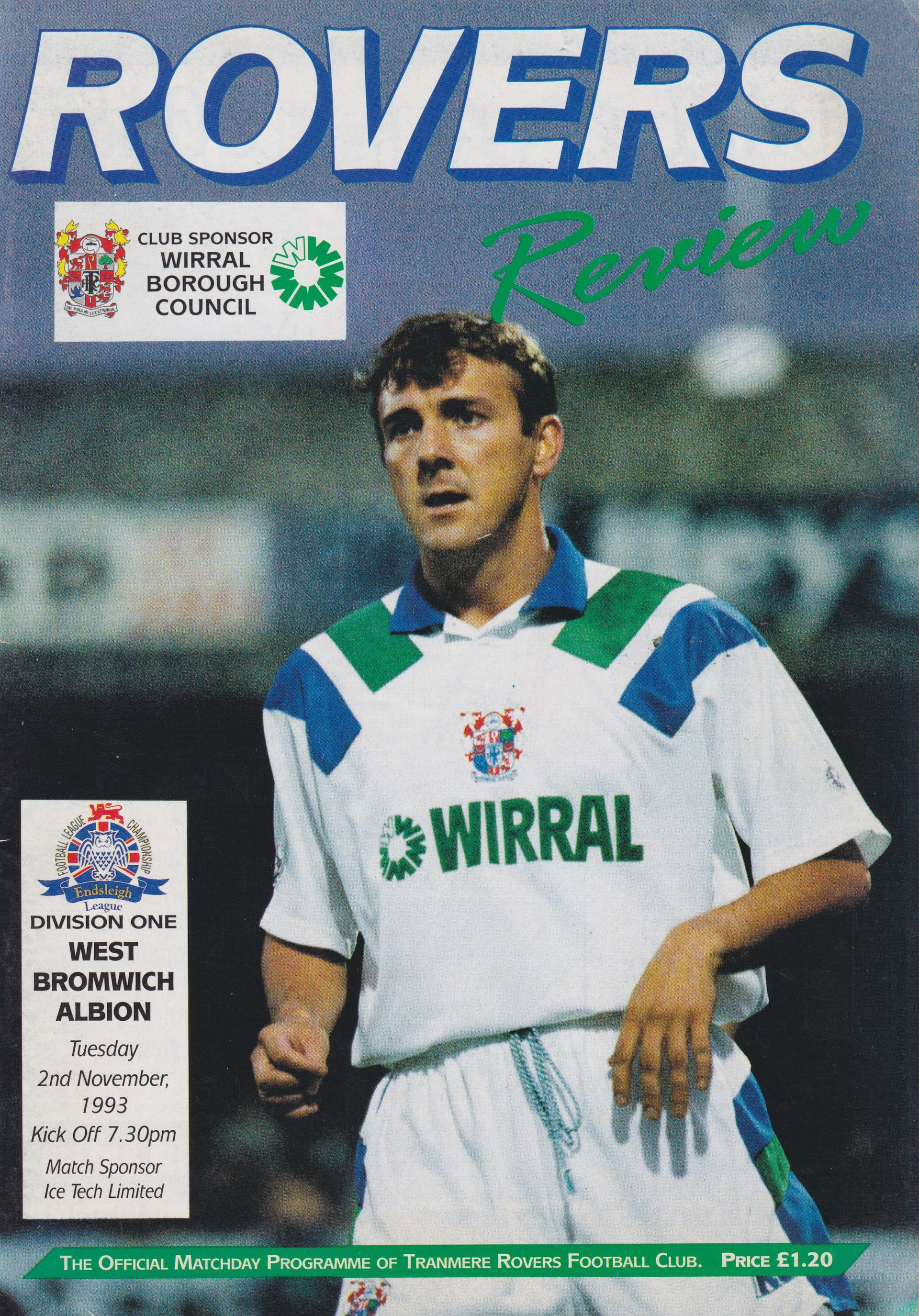 Tranmere Rovers v West Bromwich Albion match programme
